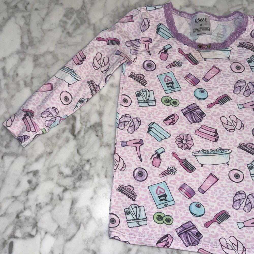 ESME SPA DAY PJ SET 2Y - Picture 3 of 10